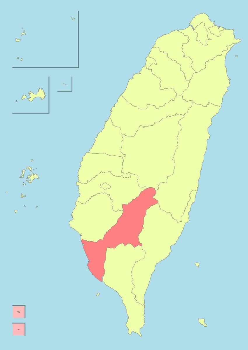 지도 가오슝은 대만