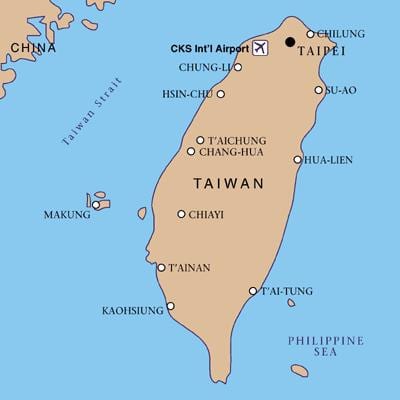 Taiwan 국제 공항 지도