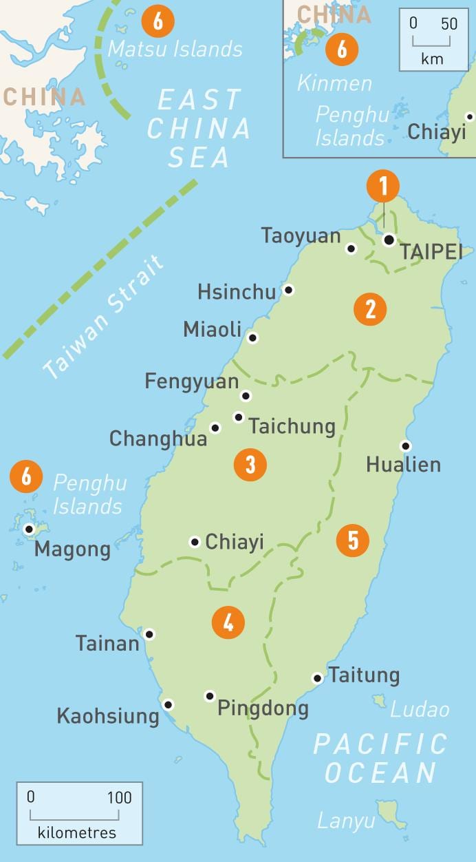 지도 Taiwan 국가