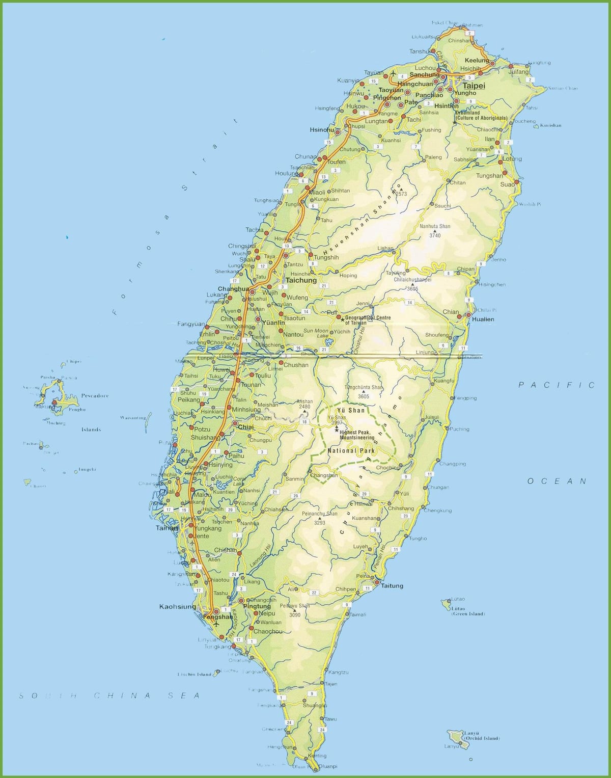 지도 Taiwan 캠핑