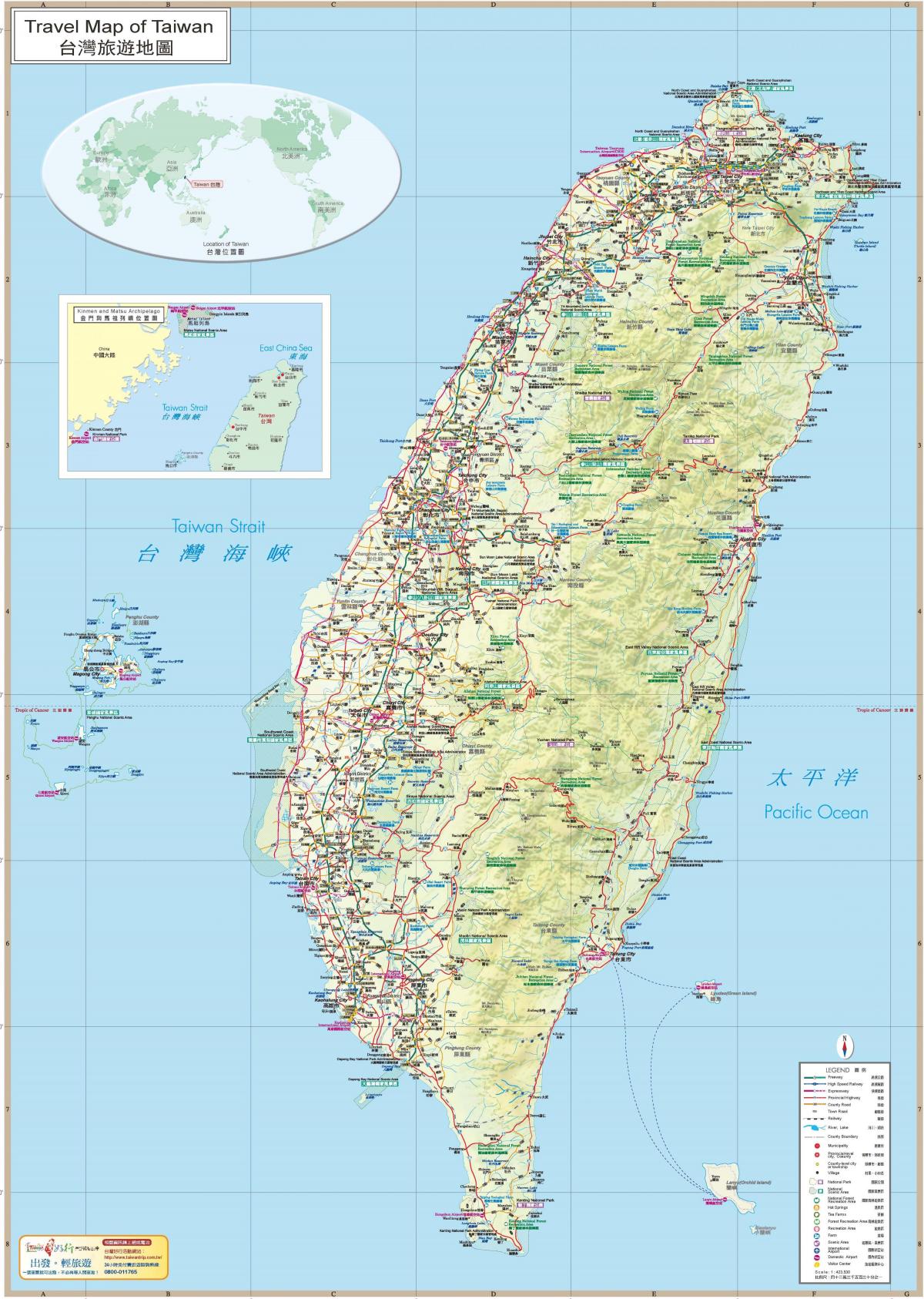 지도의 관광 명소 Taiwan