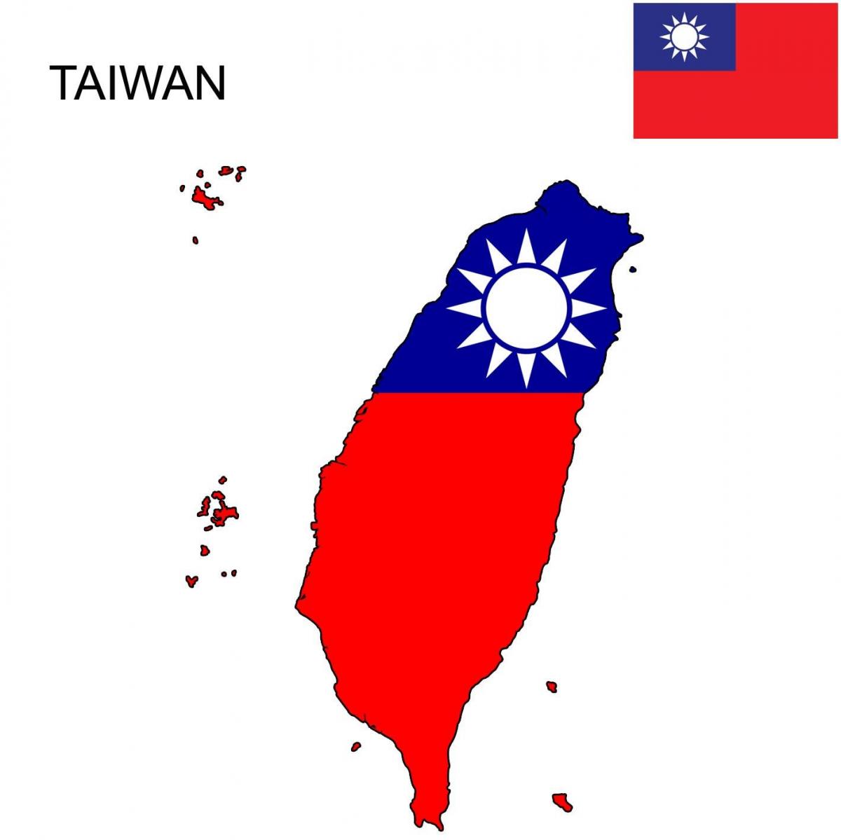 지도의 플래그 Taiwan