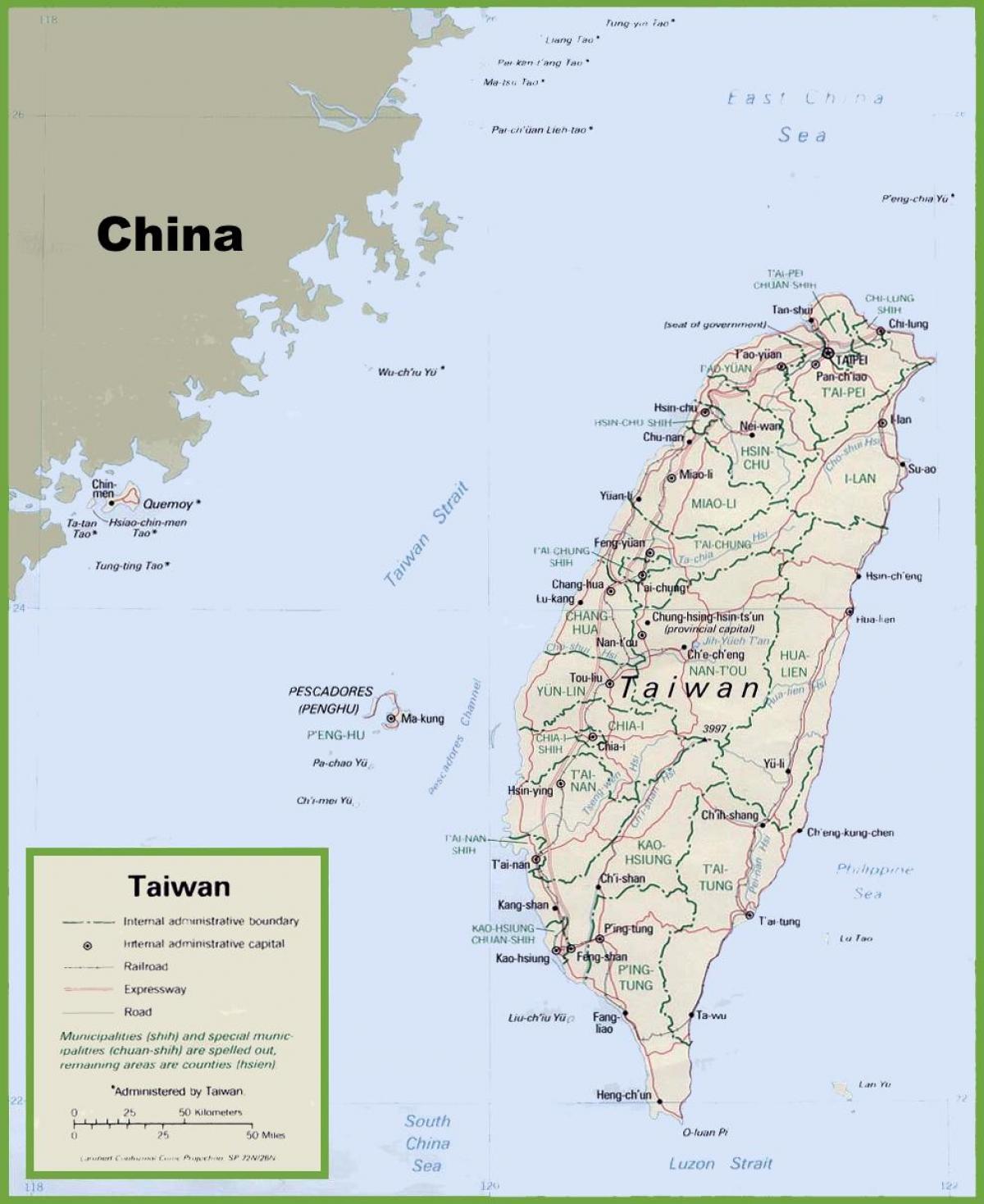 지도의 Taiwan