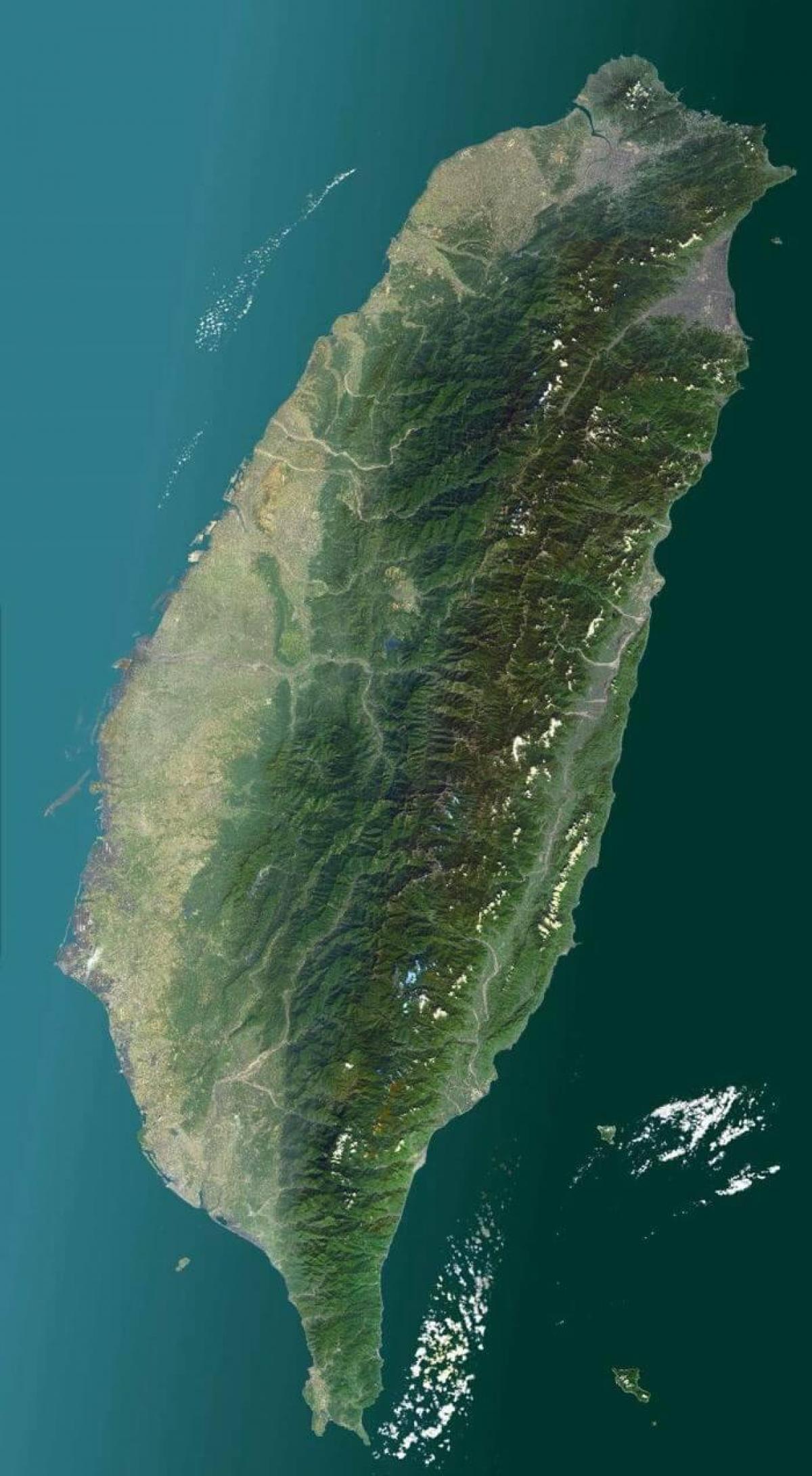지도의 위성 Taiwan