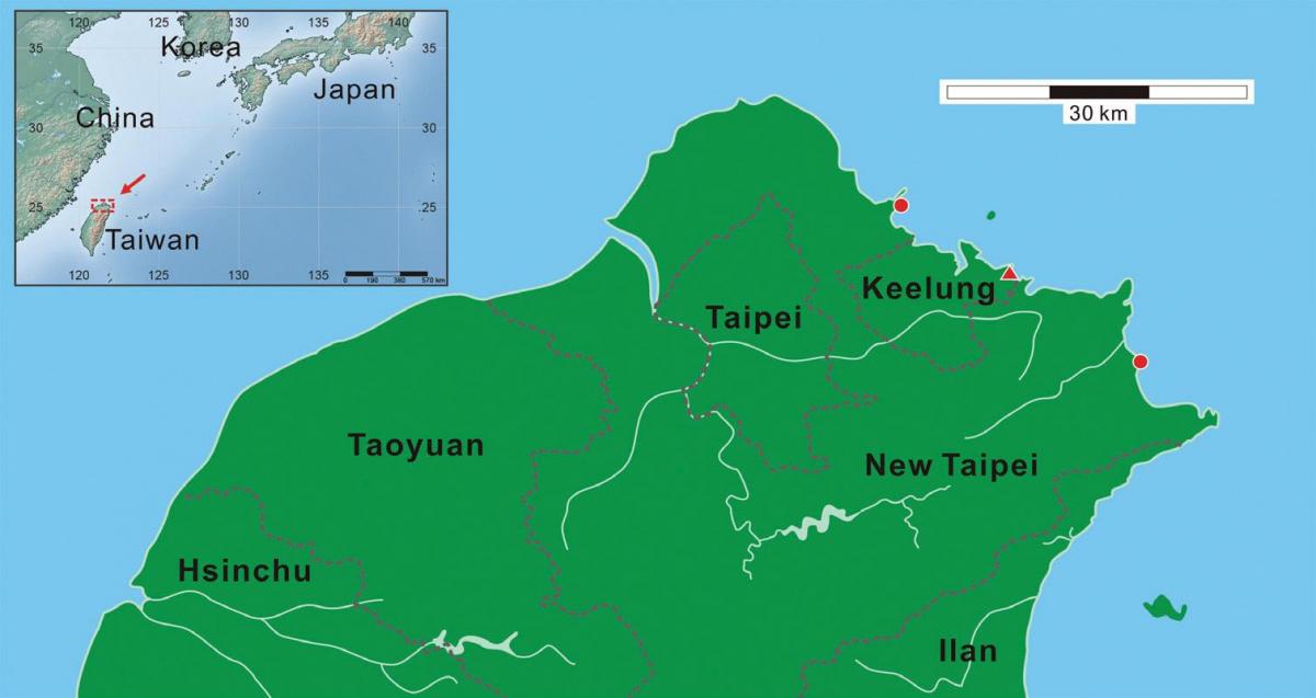 대만 북부 지도