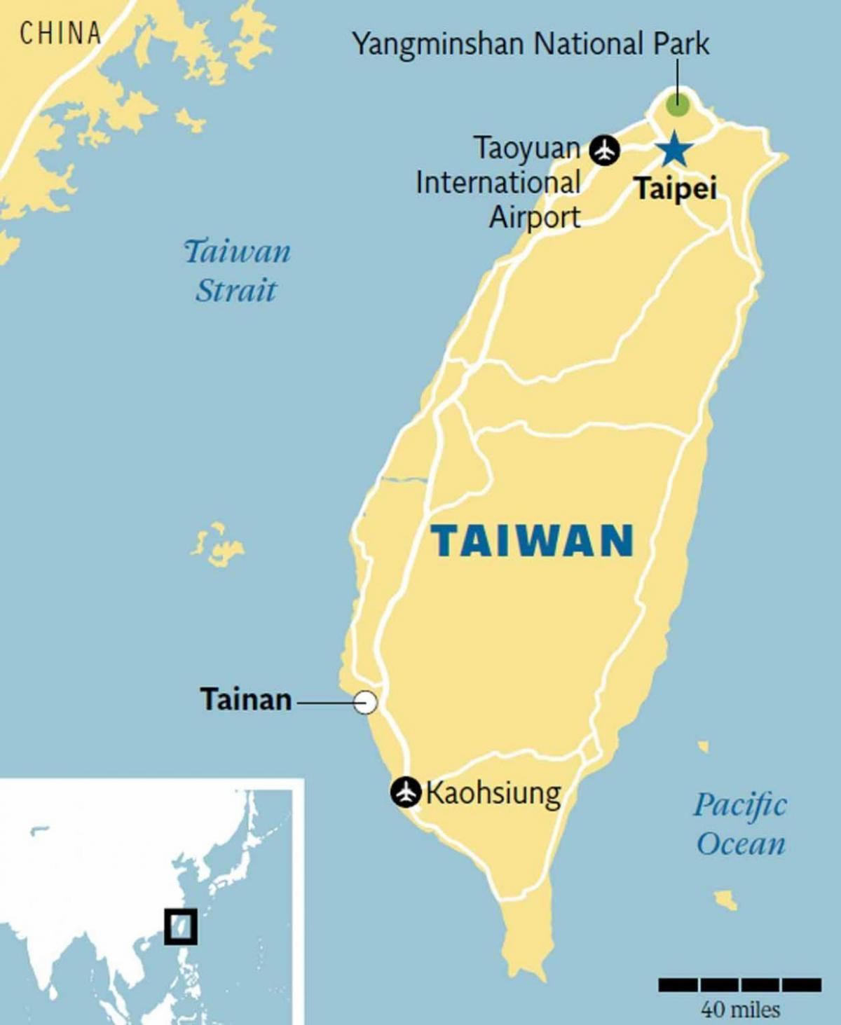 지도 타이난시 Taiwan