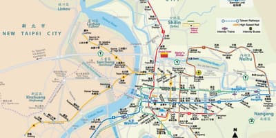 대만 타이베이 mrt 지도
