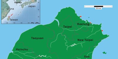 대만 북부 지도